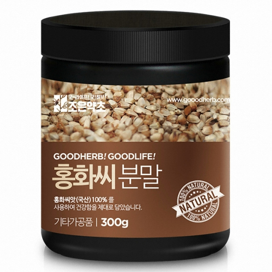 조은약초 홍화씨 분말 300g (3개)_이미지