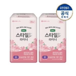 유한킴벌리 디펜드 스타일 라이너 여성용 무향 롱 28개 (2팩(56개))