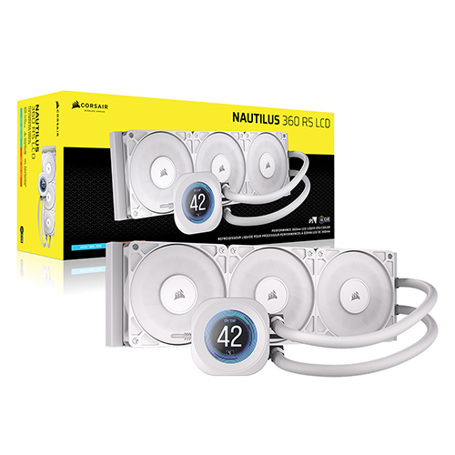 CORSAIR NAUTILUS 360 RS LCD (화이트)_이미지