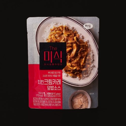 하림 더미식 치킨크림카레 덮밥소스 150g (3개)_이미지