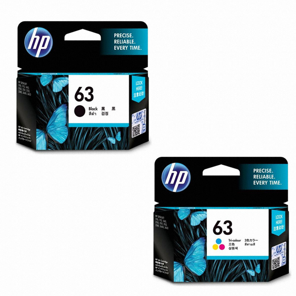 HP 정품 63 (F6U62AA, F6U61AA) 세트_이미지