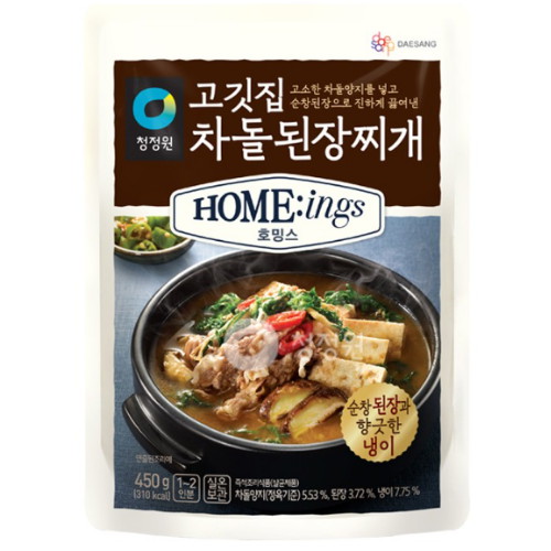대상 청정원 호밍스 고깃집 차돌 된장찌개 450g (12개)_이미지