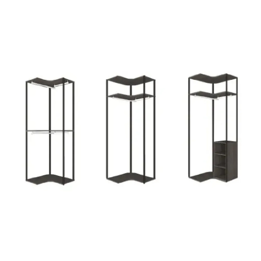 한샘 바흐 드레스룸 연결형 코너장 긴옷장 760_이미지