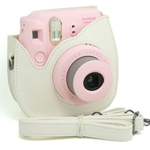 WOODMIN 미니8용 레더 케이스 (해외구매, 화이트)