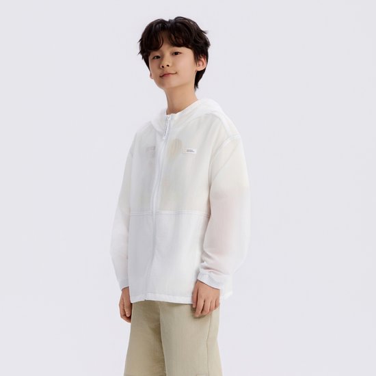 키즈 K262UJK920 초경량 패커블 바람막이 자켓 WHITE