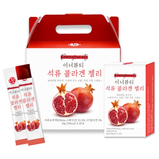 단디푸드 이너뷰티 석류 콜라겐 젤리 60포 (1개)_이미지