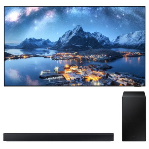 삼성전자 네오QLED KQ85QND800FXKR (벽걸이+사운드바, HW-C450)