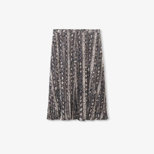 마이클코어스 스네이크 프린트 맥시 플리츠 스커트 MT570J5ABE3466