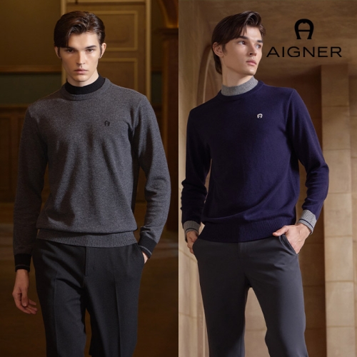 아이그너 캐시미어 블렌디드 모크넥 니트 남성