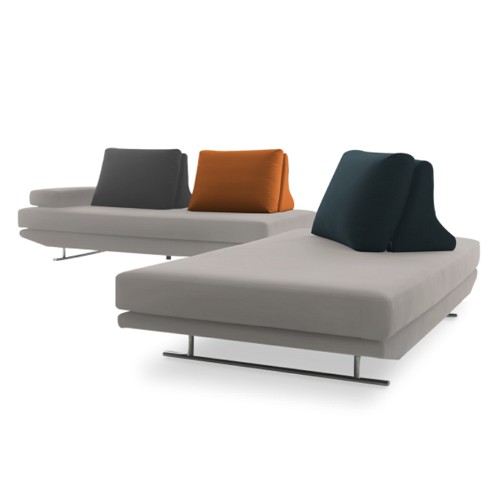 아쿠아릭 올린 카우치 패브릭 소파 4인용