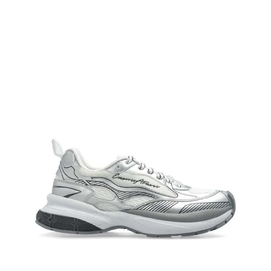 엠포리오아르마니 엠포리오 엠보스드 로고 스니커즈 X3X238XR388 T_이미지