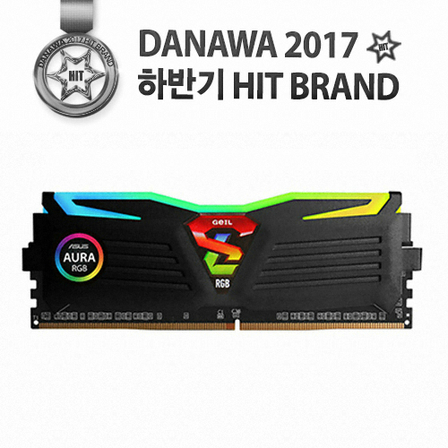 GeIL DDR4-2400 CL17 SUPER LUCE RGB Sync 블랙 (8GB)