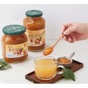 생강청 생강꿀차 임산부 노인 목에좋은차 1kg 1+1 몸을따뜻하게하는차면역력에좋은차