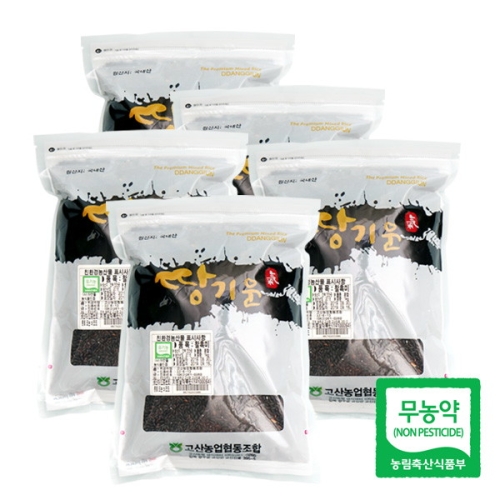 고산농협 친환경 땅기운 찰흑미 1kg (5개)_이미지