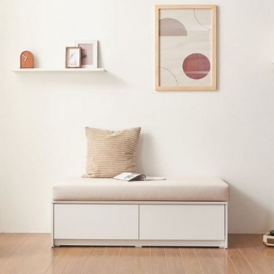 리아즈하우스 라떼 생활방수 서랍형 벤치 수납 소파