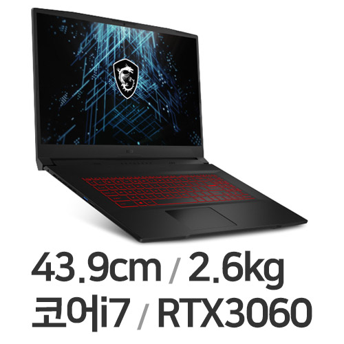 MSI GF시리즈 Sword GF76 A11UE 블랙 WIN10 32GB램 (SSD 512GB)
