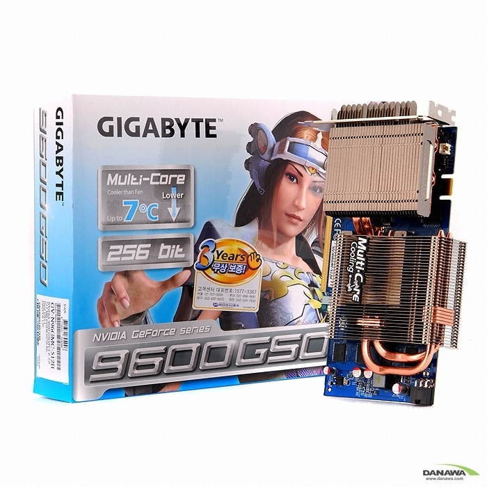 GIGABYTE 지포스 9600GSO Ultra Durable2 DDR3 512MB 멀티코어쿨링_이미지