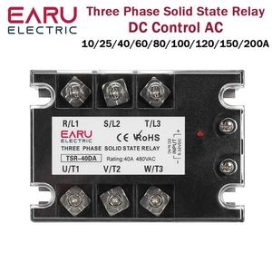 솔리드  DC-AC SSR 40DA SSR 25DA 10DA 스테이트 릴레이 4-32VDC 입력 24-480VAC 출력 스테이트 릴