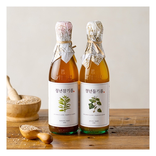 전라도청년 저온압착 통들깨 100% 청년들기름 180ml (1개)_이미지