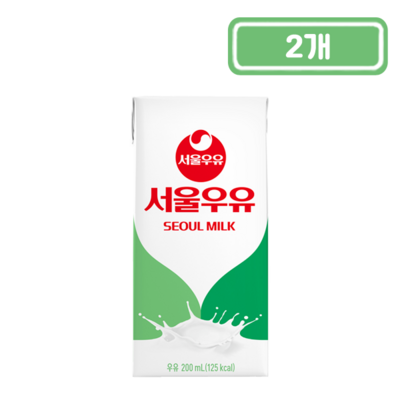 서울우유 멸균우유 200ml (2개)_이미지