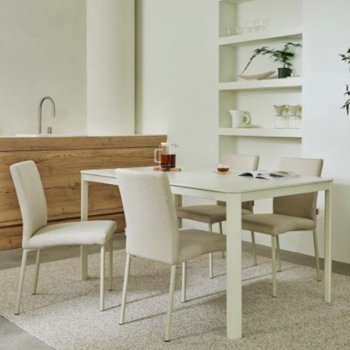 한샘 위드 세라믹 식탁 1600 (위드의자4개)_이미지