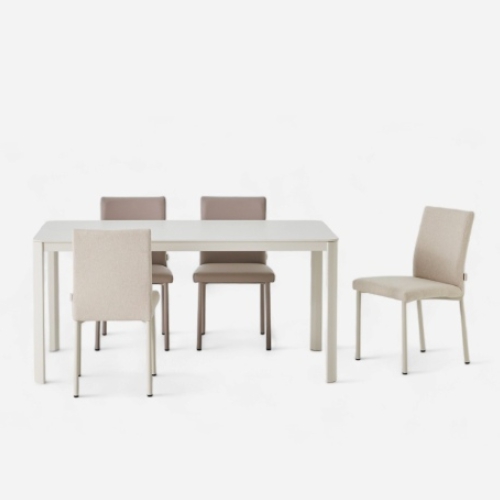 한샘 위드 세라믹 식탁 1600 (위드의자4개)_이미지