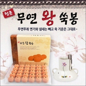 청훈 황토 무연왕쑥봉 30개입 황토코팅 쑥봉 쑥뜸 무연뜸