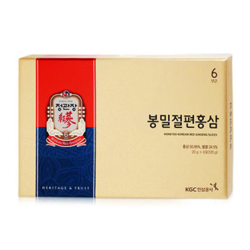 한국인삼공사 정관장 봉밀절편 홍삼 20g (6개)