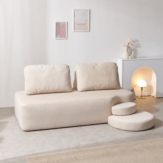 비앙스 라몬R 모듈 패브릭 소파 3인용