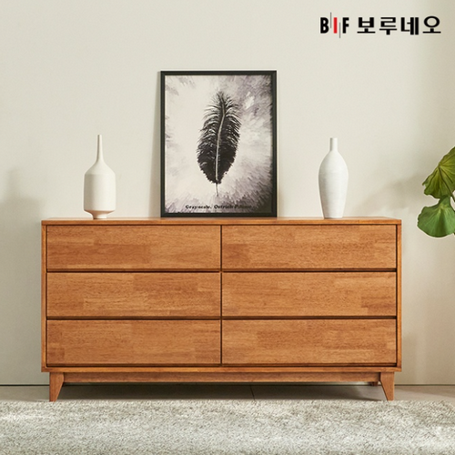 보루네오하우스  앳홈 다빈치 3단 와이드 서랍장 1200