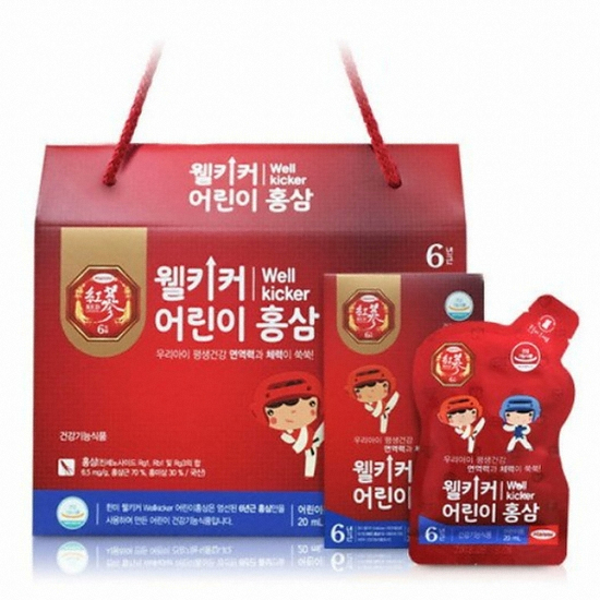 한미헬스케어 웰키커 어린이 홍삼 20ml 30포 (2개)