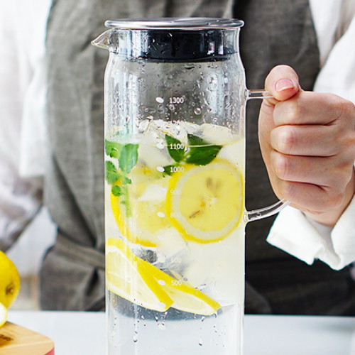 알럽하우스 마린 내열유리 워터저그 냉장고 물병 1.3L