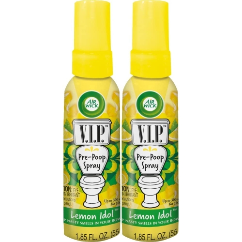 옥시 에어윅 에어윅 화장실 탈취제 토일렛퍼퓸 레몬향 55ml 2개 Air Wick VIP Pre-Poop Spray Lemon