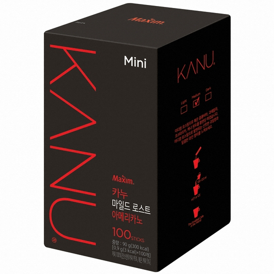 동서식품 카누 미니 마일드 로스트 아메리카노 100개입 (4개)