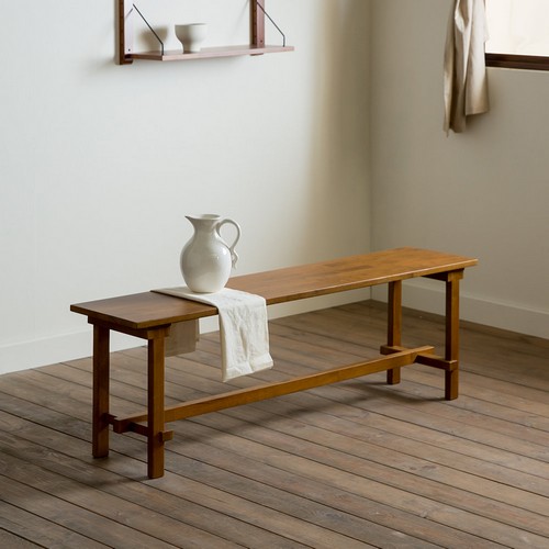 장미맨숀 로사 원목 카페 식탁 벤치 1400_이미지