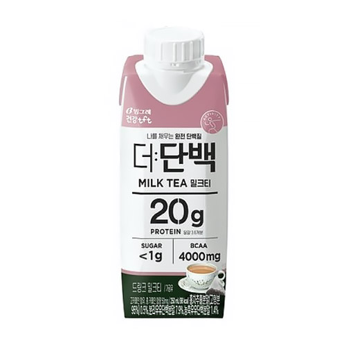 빙그레 더단백 드링크 밀크티 250ml이미지입니다. 누르면 해당 게시물로 새창이동합니다.