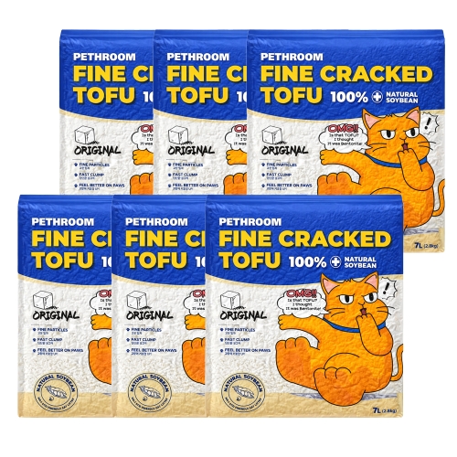 페스룸 파인 크랙 두부 모래 오리지널 2.8kg (6개)_이미지