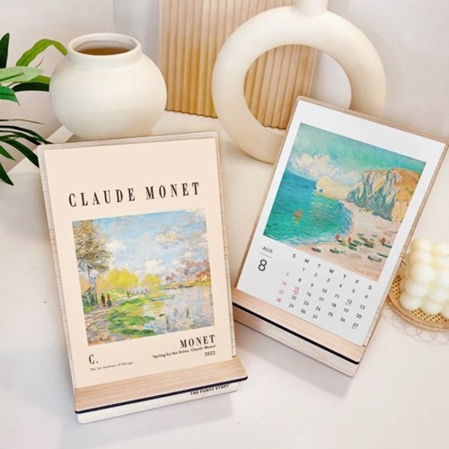 퍼니즈 2022년 클로드 모네 명화 탁상 달력_이미지