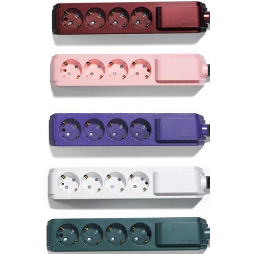 LS전선 4구 감온변색 누전차단 고용량 멀티탭 원형 (1.5m)_이미지