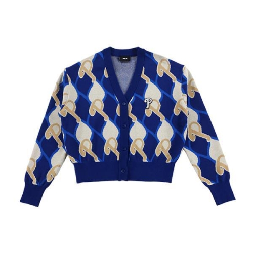 MLB 여성 모노그램 전판 패턴 가디건 3FKCM0331-10NYL_이미지