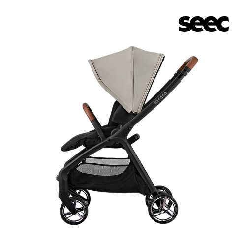 SEEC 미뇽 양대면 오토폴딩 절충형 유모차 메도우 베이지