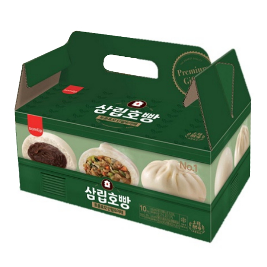 SPC삼립 삼립호빵 발효미종 단팥 야채 10개입 900g (2개)