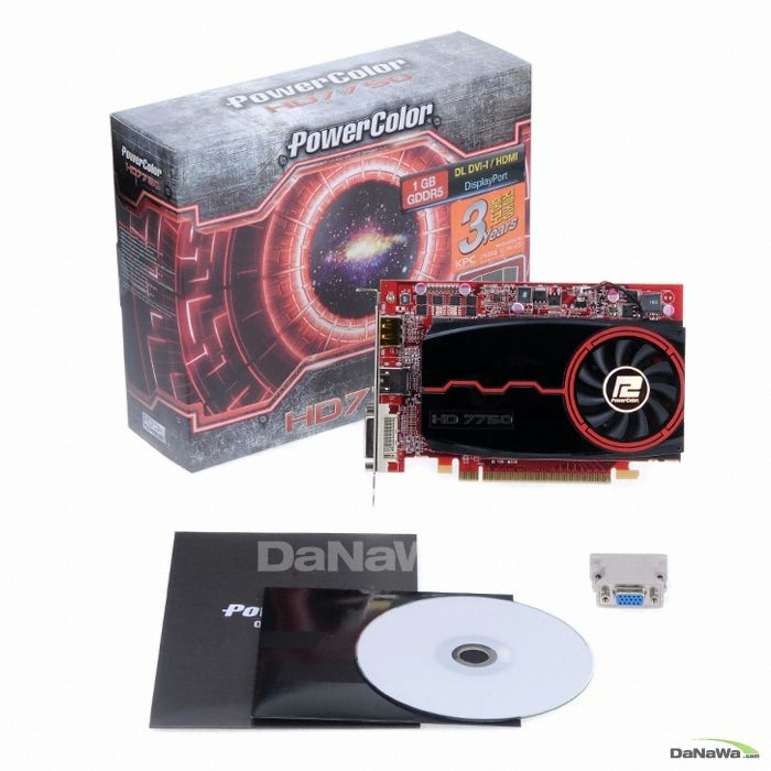PowerColor 라데온 HD 7750 D5 1GB KPC_이미지