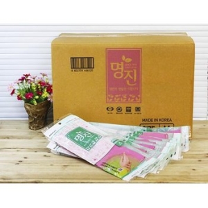 홈에디션명진 명진고무장갑 바이리빙소 핑크/100개입 주방용_이미지