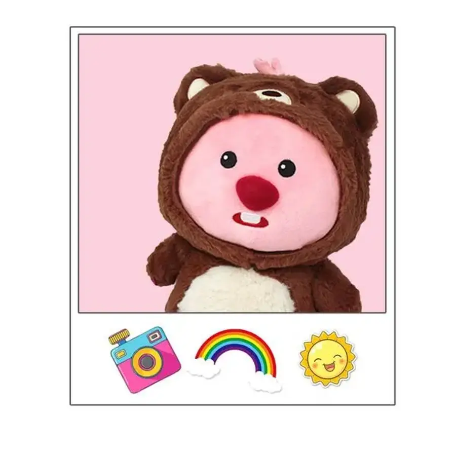 아이코닉스 잔망루피 봉제인형 동물시리즈 30cm 곰 35043561