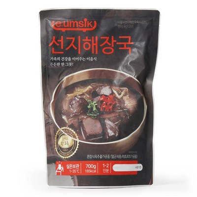 청우식품 이음식 선지해장국 700g (4개)