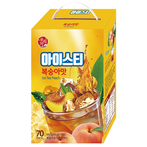 송원식품 우리차 아이스티 복숭아맛 70T (1개)_이미지