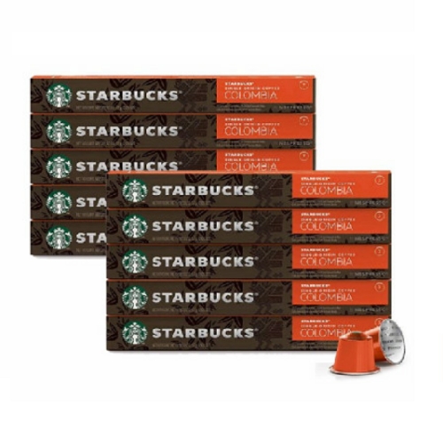 네스프레소 스타벅스 싱글 오리진 콜롬비아 캡슐커피 10캡슐 (10팩)