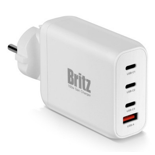브리츠인터내셔널 PD PPS 100W 4포트 GaN 접지형 충전기 BZ-PD100W_이미지