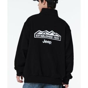 JEEP 3일 배송 360g M-Logo 반집업 맨투맨 JQ5TSU838BK_이미지